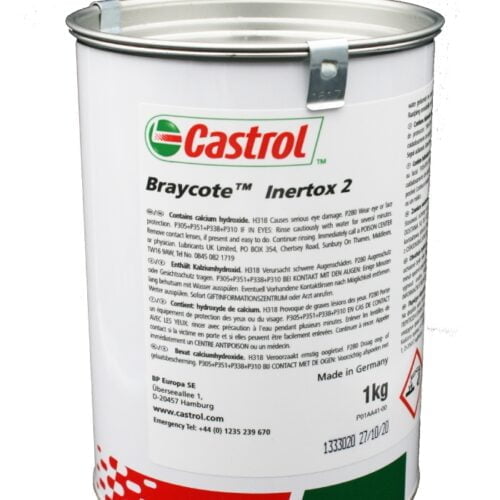 castrol braycote inertox 2 high temperature grease 1kg tin