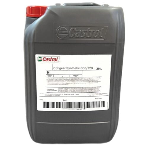 castrol optigear synthetic 800 220 gear oil clp 220 20l canister