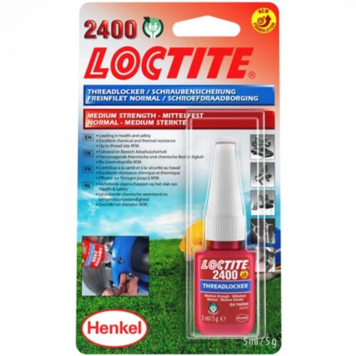 loctite 2400 threadlocker medium strength blue 5ml bottle