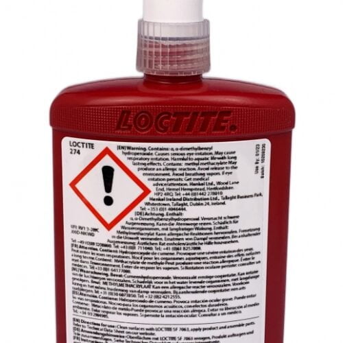 loctite 274 medium strength threadlocker blue 250ml bottle 3