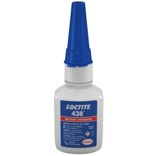 loctite 438 toughened ethyl based instant adhesive black 20g bottle