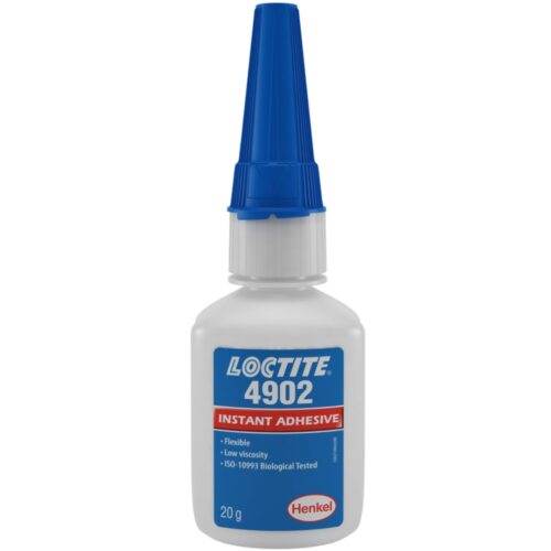 loctite 4902 highly flexible cyanoacrylate liquid adhesive clear 20g