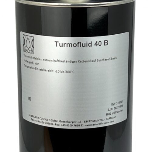 lubcon turmofluid 40b thermally stable synthetic chain oil 1l bottle