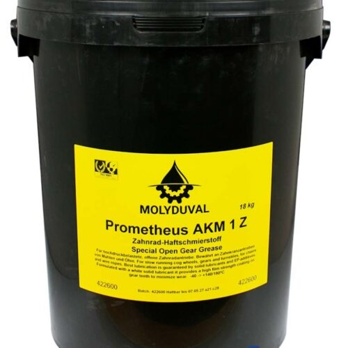 molyduval prometheus akm 1 z special open gear grease 18kg bucket 1