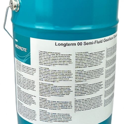 molykote longterm 00 semi fluid gearbox grease mos2 5kg can 1