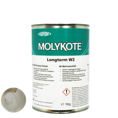 molykote longterm w2 high performance grease white nlgi 2 1kg can