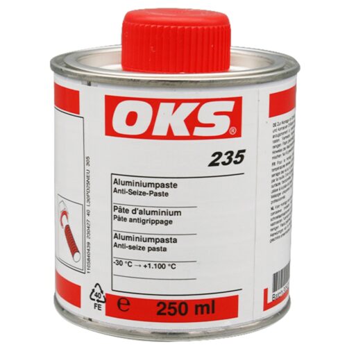 oks 235 aluminium paste anti seize 250g brush tin 1