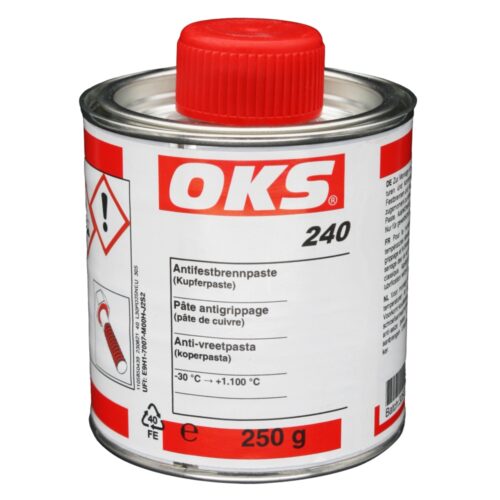 oks 240 copper paste anti seize compound 250g brush tin