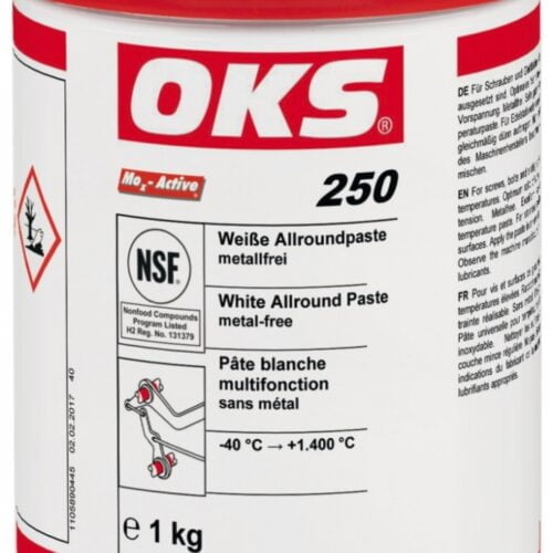 oks 250 white multi purpose paste metal free 1kg tin 1