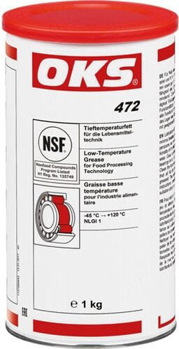 oks 472 low temperature grease for food industry 1kg tin
