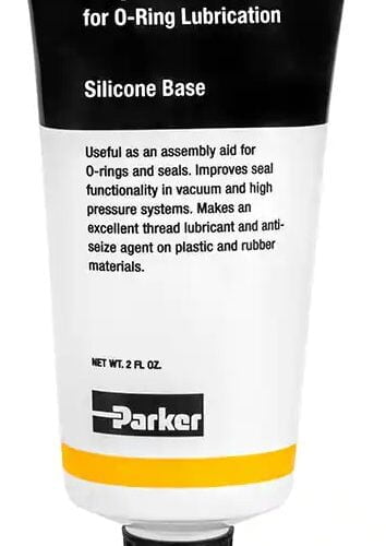 parker super o lube silicone based o ring lubrication 57ml tube