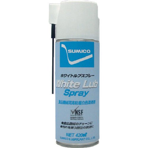white lube spray lubricant for food machines 521036 sumico