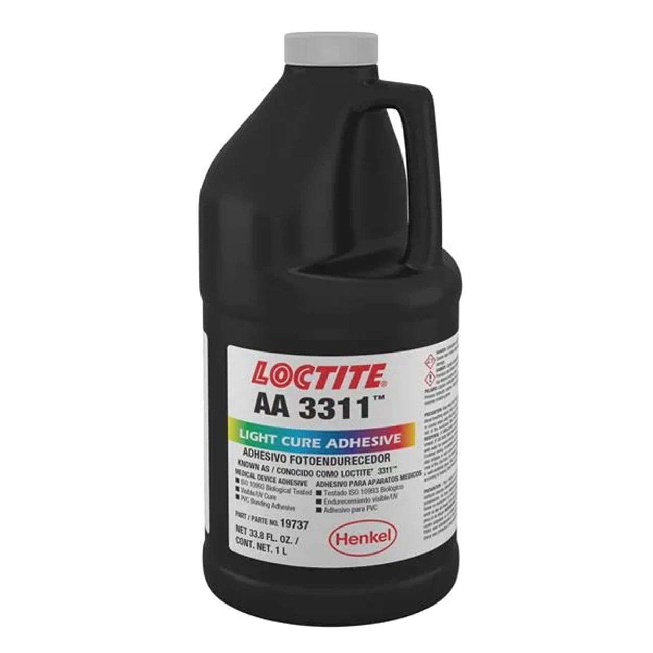 LOCTITE 3311 Plastic/Metal Light Cure Adhesive - Liter (33.8 oz) Bottle