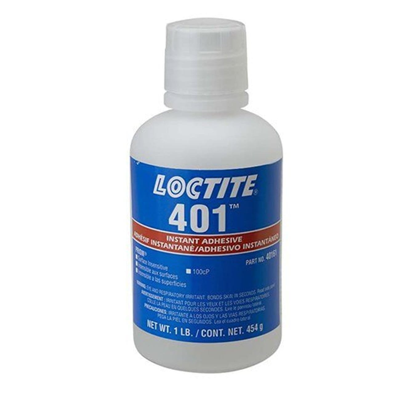 LOCTITE 401 PRISM Clear Instant Adhesive - 454 Gram (1 lb) Bottle